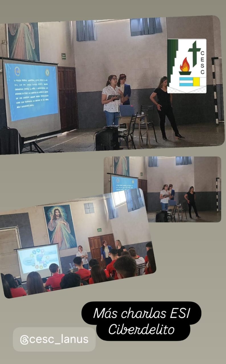 CHARLAS DE FORMACIÓN SOBRE  CIBERDELITO Y ESI